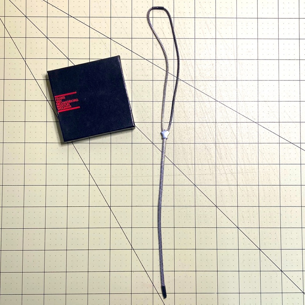 Zipper art necklace by Frans Van Nieuwenborg & Martijn Wegman 1975